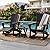Polyhouz Adirondack Rocking Chair with Retractable Ottoman,Outdoor Folding Adirondack Chair with Cup Holder,HDPE All-Weather Patio Lounge Chair for Porch,Lawn, Poolside, Black