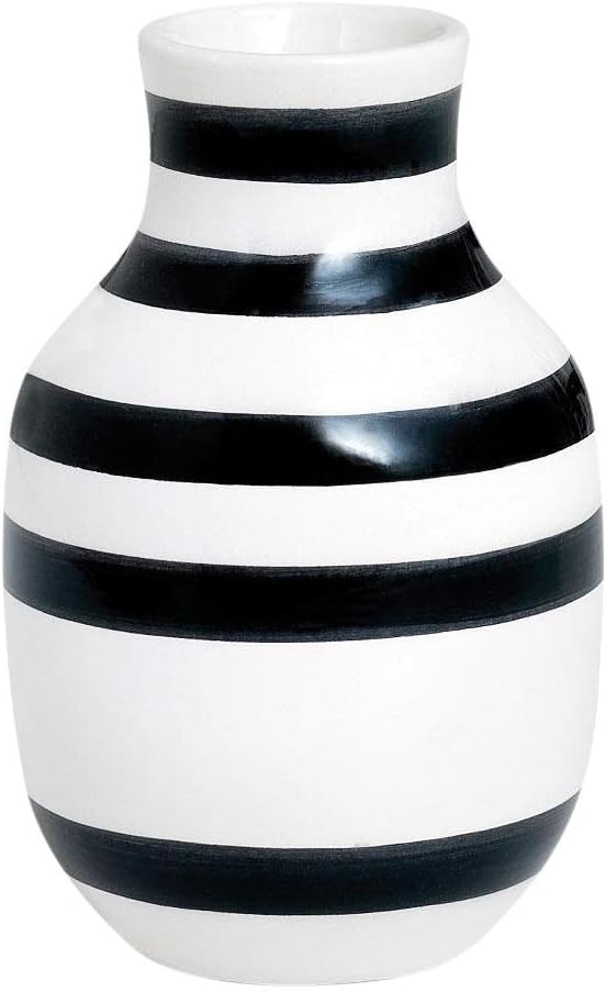 Kähler - Omaggio Vase Black - Small (690186), 12.5 cm