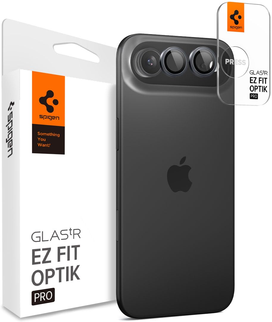 Spigen iPhone Air ile Uyumlu Kamera Lens Camı Koruyucu Kolay Kurulum GLAS.tR EZ Fit Optik Pro (2 Adet) Gray - AGL10130