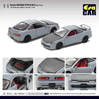 EraCar エラカー 1/64 #ERA11BG ホンダインテグラDC2 HONDA INTEGRA TYPE-R DC2 ブルーグレイ（ボンネット＆ドア開閉）初回限定