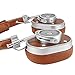Master & Dynamic MH40 Over-Ear Headphones with Wire - Noise Isolating with Mic Recording Studio Headphones with Superior Sound, Silver Metal/Brown Leather