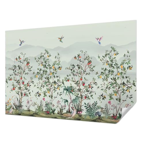 Revêtement mural résistant aux taches Tulup 152x104 cm arbres exotiques