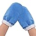 Noverlife Paraffin Wax Bath Terry Cloth Gloves & Booties, Hand Feet Care Treatment Mitts Spa Feet Cover, Thick Heat Therapy Insulated Soft Cotton Mittens Work Kit for Men Women - Blue