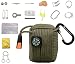 The Friendly Swede Survival Pod - 20 Accessories Emergency Paracord (Army Green)