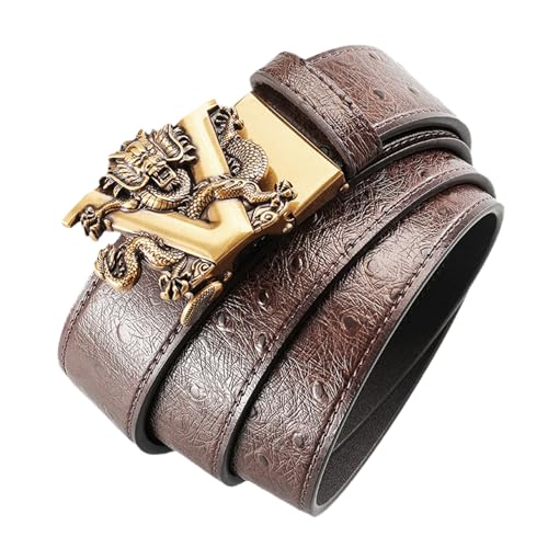Ceinture en cuir fait main marron sans trou pour homme actif