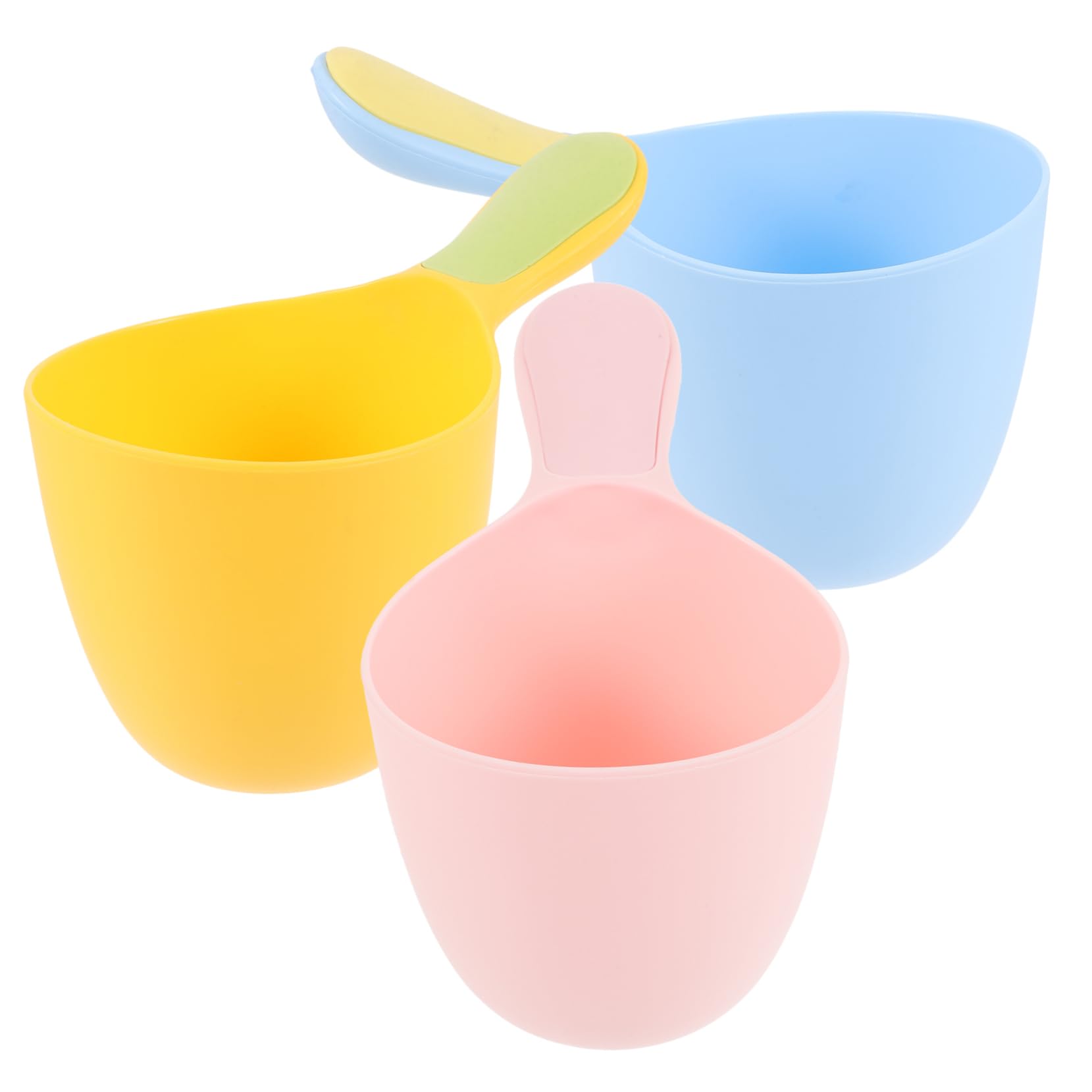 Anneome Essential 3 Pack Baby Bath Water Scoop Long Handle Catch Scoop Bath Boys and Girls' Water Ladle Set