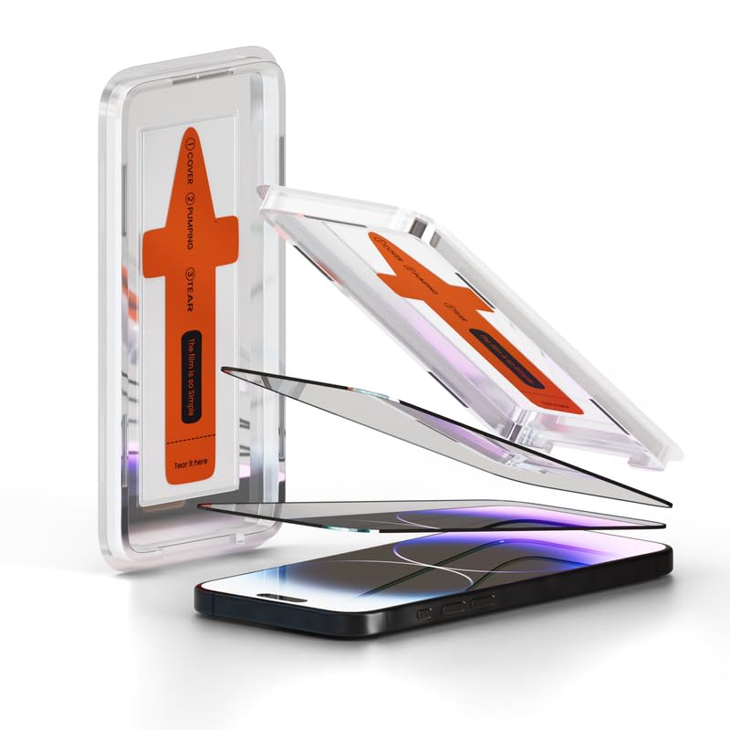 Image of UNBREAKcable Tempered Glass Screen Protector for iPhone 17 Air Full Coverage, 9H Hardness, Bubble-Free Easy Installation, Scratch & Impact Resistant, Pack of 2 (By ohonesty)