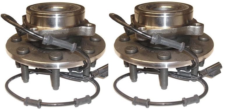 Image of TRQ Front Left and Right Wheel Bearing and Hub Assembly Set 2 Piece Compatible with 2003-2005 Dodge Ram 2500 4WD 2003-2005 Ram 3500 4WD