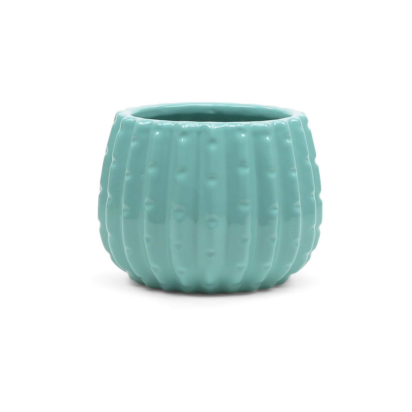 Donice ogrodowe Wazon ceramiczny origami matowy turkusowy kaktus doniczka składana rustykalna we wzorzyste miski ozdobne