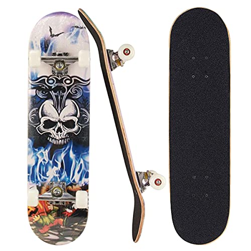 Sumeber Skateboard für Anfänger 31 x 8 Zoll Komplettboard mit ABEC-7...