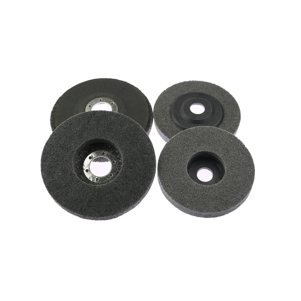 10 Discos de Amolado de Nailon de 115/100 Mm, 7P, 180#, Rueda de Aletas para Acabado de Metal Y Pulido de Madera en Amoladora Angular./100 * 12 * 16Mm