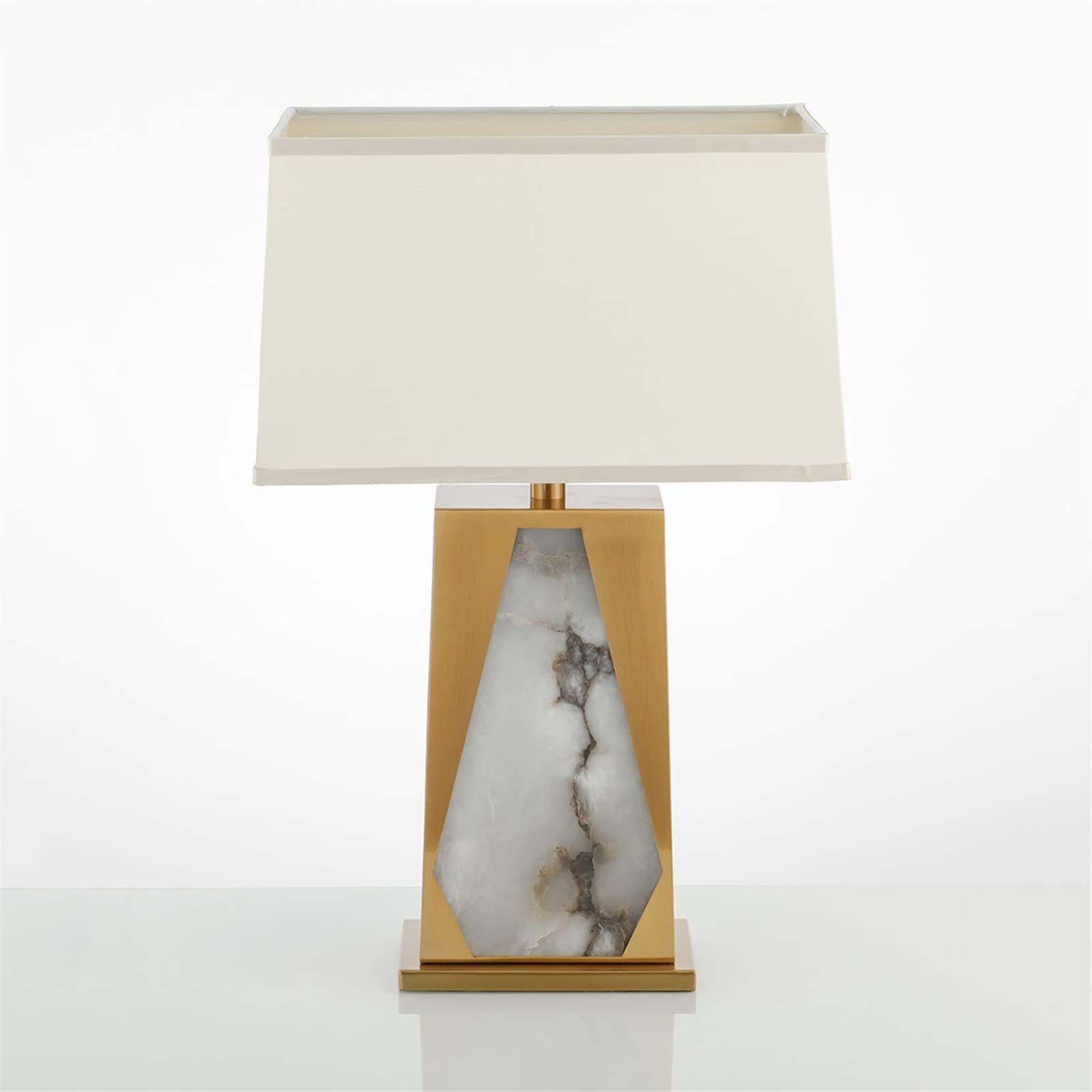 Affascinante Lampada da tavolo moderna in marmo di lusso decorativa for veranda, soggiorno, grande lampada comodino for camera letto Arredamento per la casa