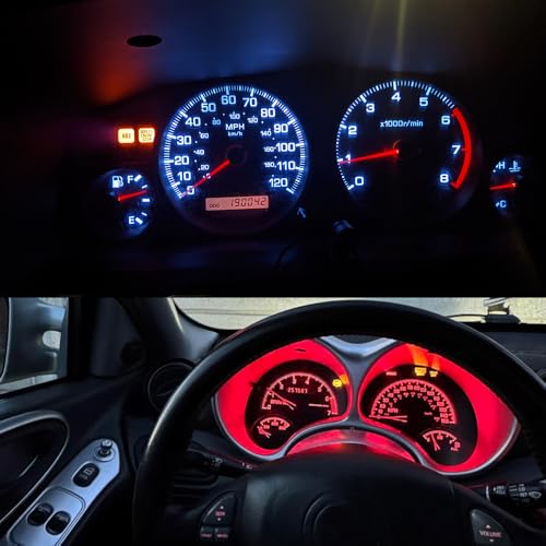 Image of 20-Pack Mix color T5 2721 37 74 Wedge Led Bulb PC74 Twist Sockets Replacement Dash Dashboard Lights Instrument Panel Cluster LEDS Lamps