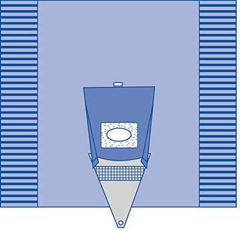 Medline DYNJP10001H Sterile Craniotomy Surgical Drape with Pouch, 100" x 104"