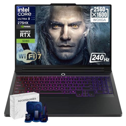 Image of Lenovo Legion Pro 7i 16 inch Gaming Laptop, 64GB RAM, 2TB SSD, Black