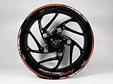 pegatinas llantas ktm enduro Fabricados en Alemania, resistentes a los rayos ultravioleta y a la intemperie, material de base de lámina de alto rendimiento (artículo de marca), resistencia a temperaturas de -40 °C hasta 120 °C, resistencia a arañazos y resistencia al agua (aptos para túnel de lavado).