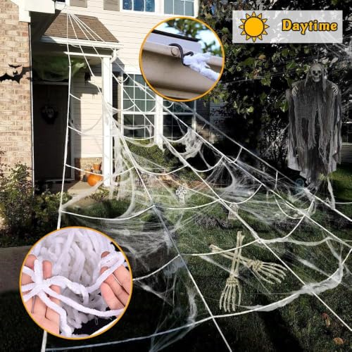 Outdoor Halloween Spider Web Lights DROPS TO - image 4