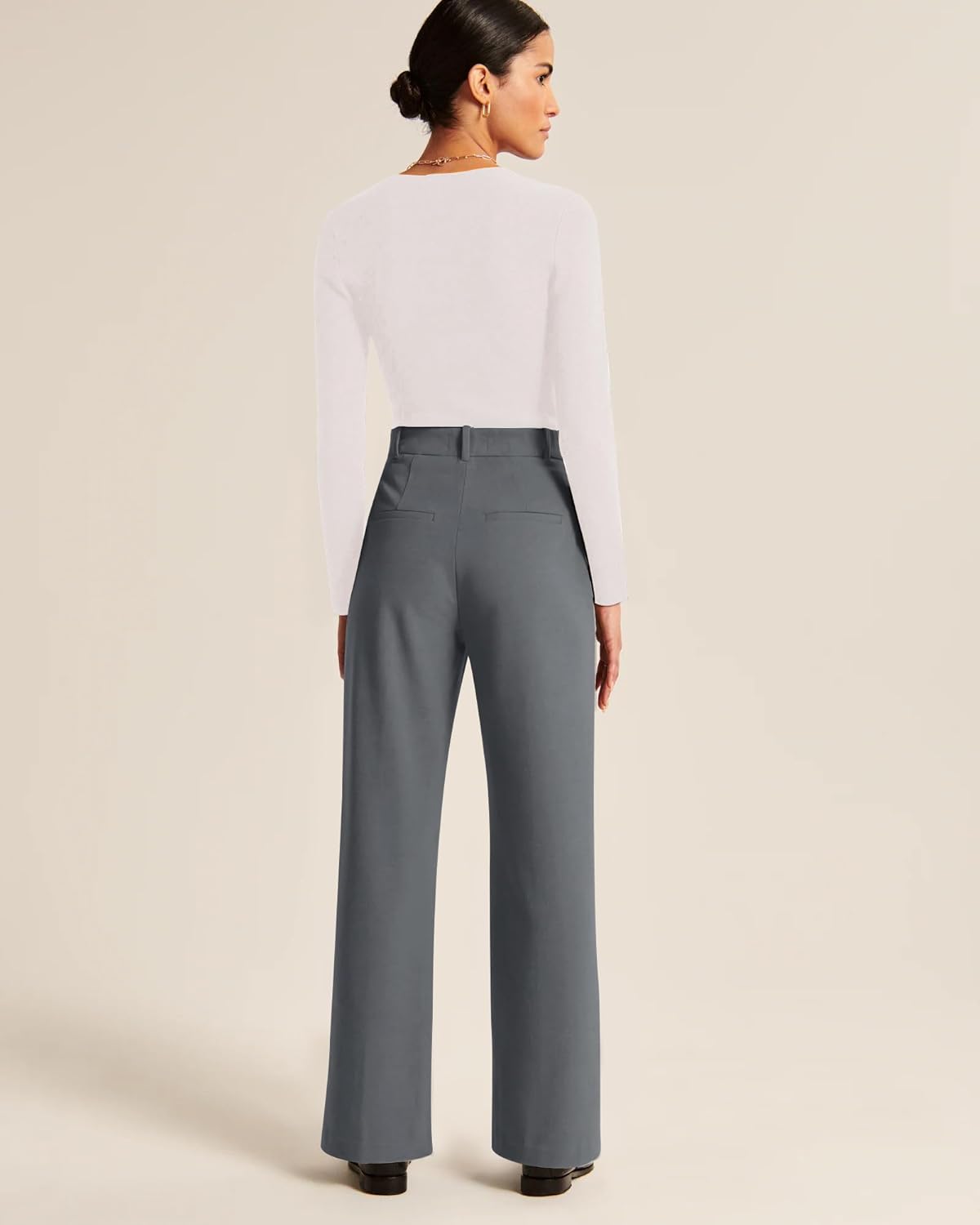 NIMIN High Waisted Work Pants for Women Business Casual Outfits 2026 Office Dress Pants Trousers with Pockets - Image 5