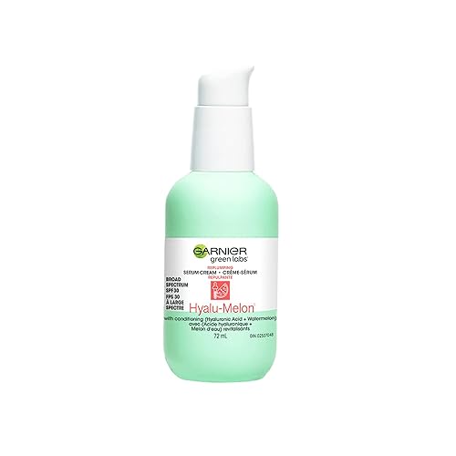 Garnier SkinActive Green Labs Hyalu-Melon - Crema hidratante con SPF 30 y ácido hialurónico sandía el embalaje puede variar