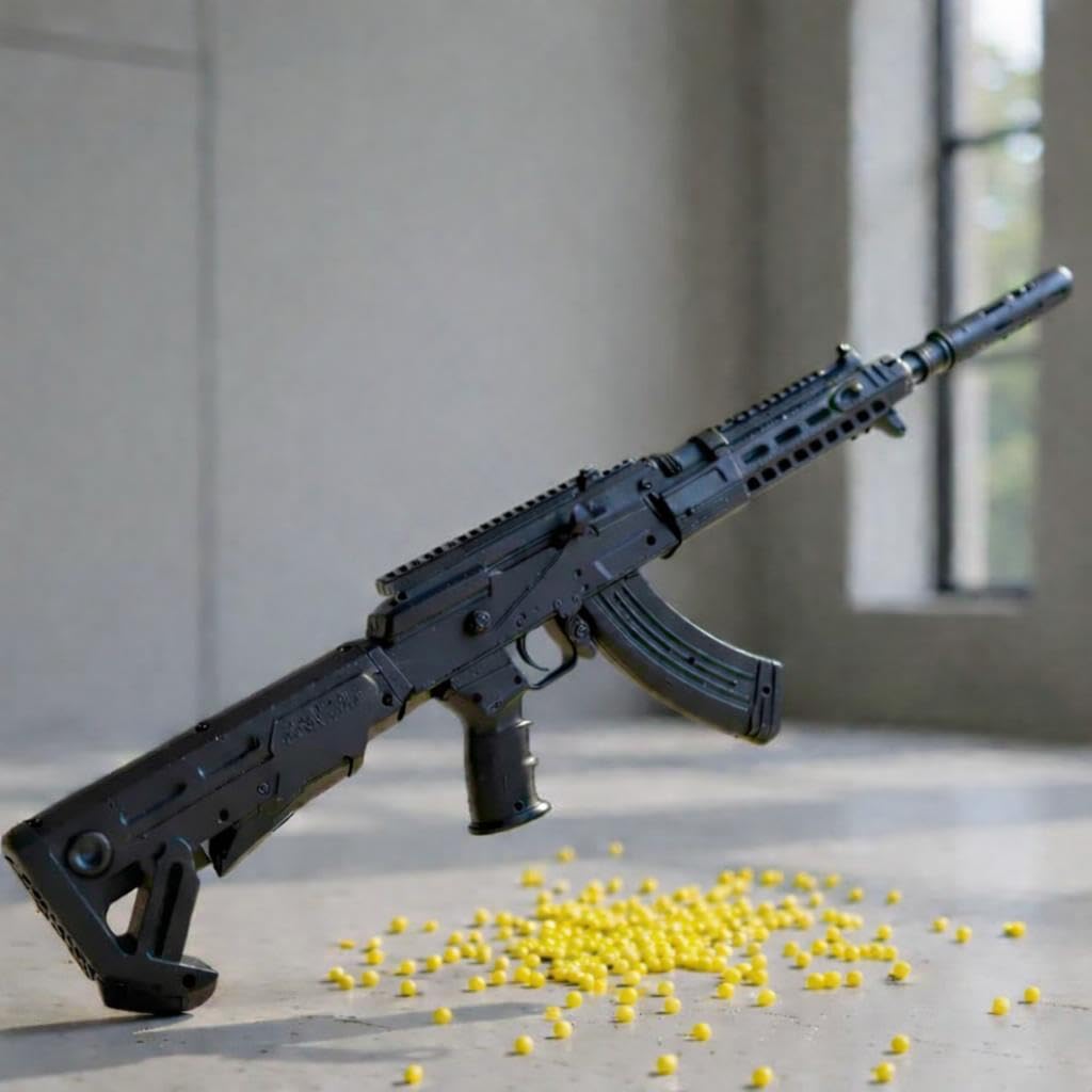 Pro 99 CM Long Toy Gun with BB Bullets/PUBG Style/Target Shooting/Learning Skill-image-39