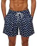 Con pantalón corto interior: El Bañadores de Natación tiene un pantalón corto interior de malla, que es transpirables y cómodos sin frotar, y pueden evitar la vergüenza.