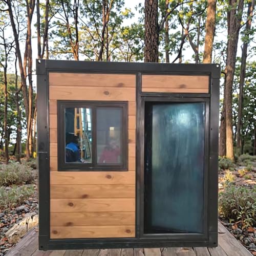 Foldable Container Houses Modern Folding Tiny Home for Offices Shops Temporary Living House Glamping Resort, Garden Cabin