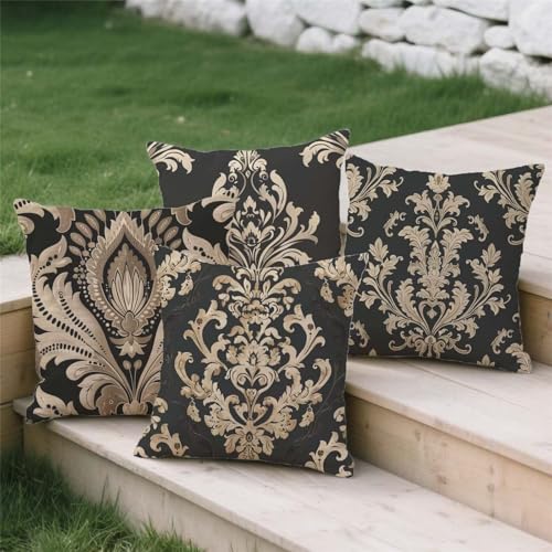 Housse de coussin de jardin imprimée double face avec fermeture éclair S85