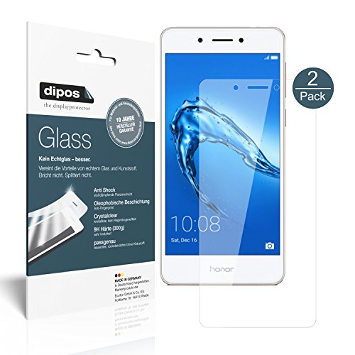 dipos I 2X Protector de Pantalla Compatible con Huawei Honor 6C Vidrio Flexible Cristal Proteccion 9H