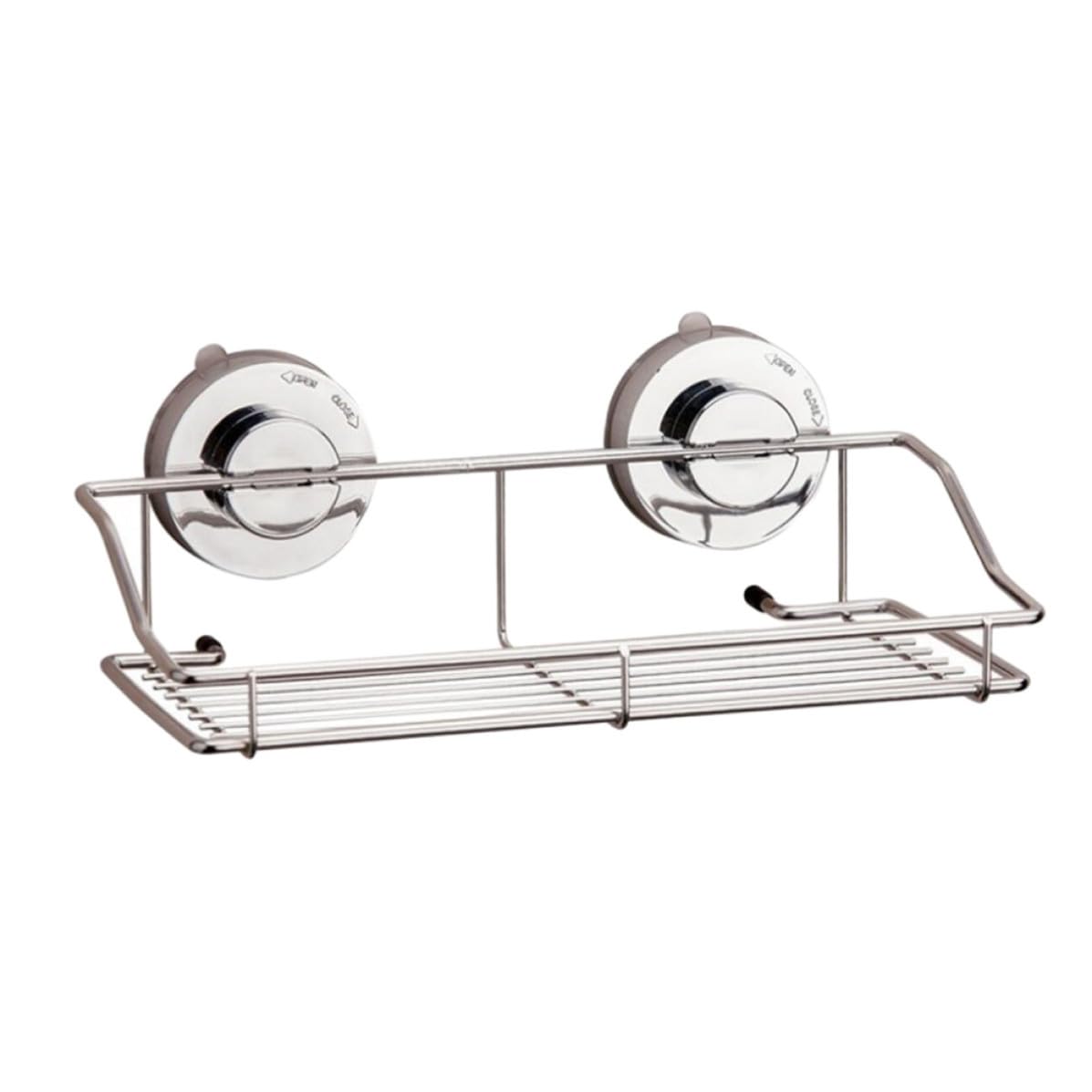 VALICLUD Estante de Baño Súper Succión y Diseño Moderno Organizador de Baño de Metal sin Taladro Cesta de Ducha Resistente y Habitación