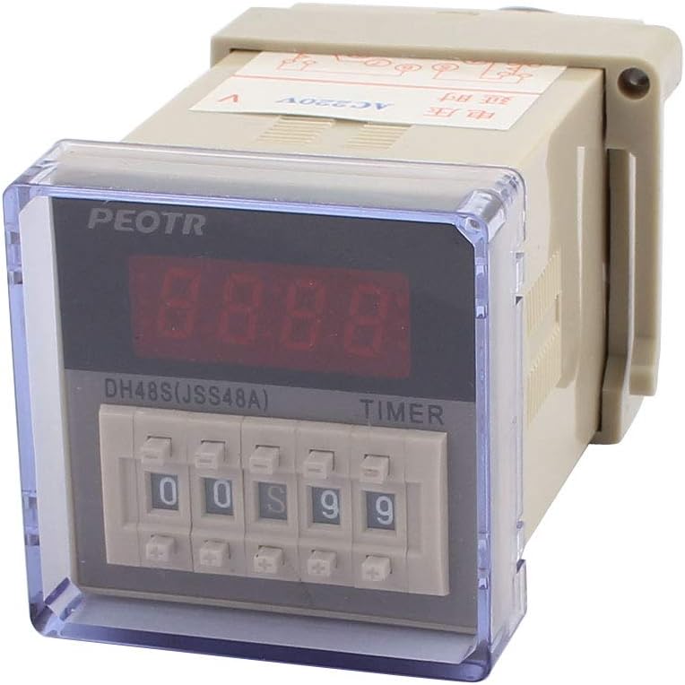 AC 220V Control electrical DPDT 8 Terminals 0.01S-99H99M Digital Display Timer Delay Time Relay