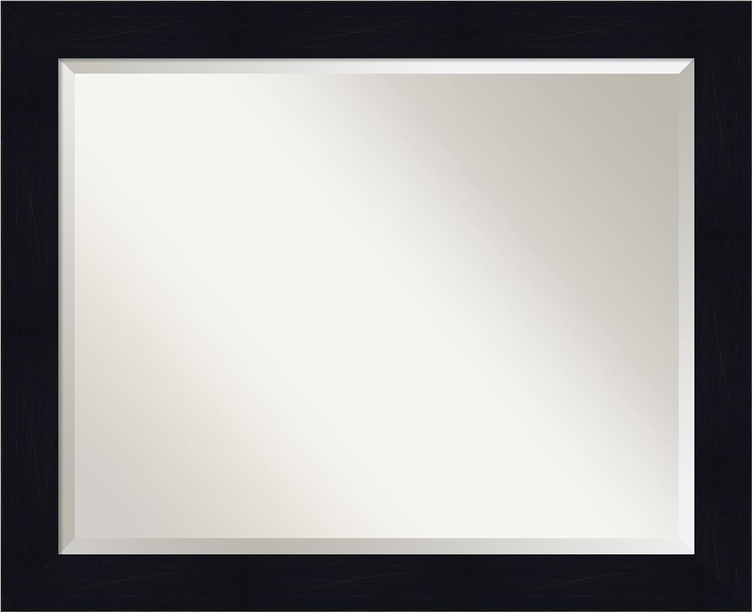 Amanti Art Bathroom Mirror for Over Sink, 26x32 Shiplap Navy Rectangle Vanity Mirror, Large Rustic Farmhouse Wood Frame, Hangs Horizonally and Vertically, Bathroom Wall Decor, Beveled Edge