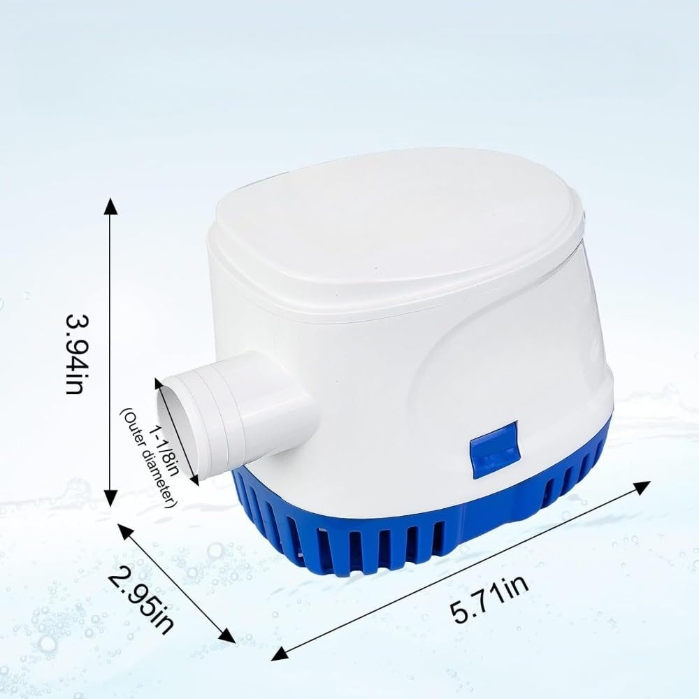 Amazon | Sailozai 12V/24V自動水中ポンプ、マリン、自動排水