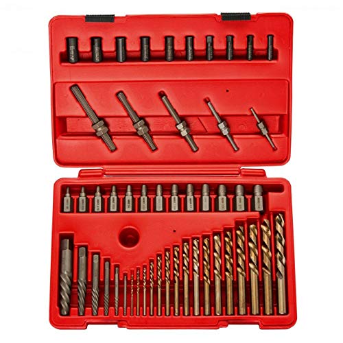 Set combinado de 55 piezas extractor de tornillos y brocas