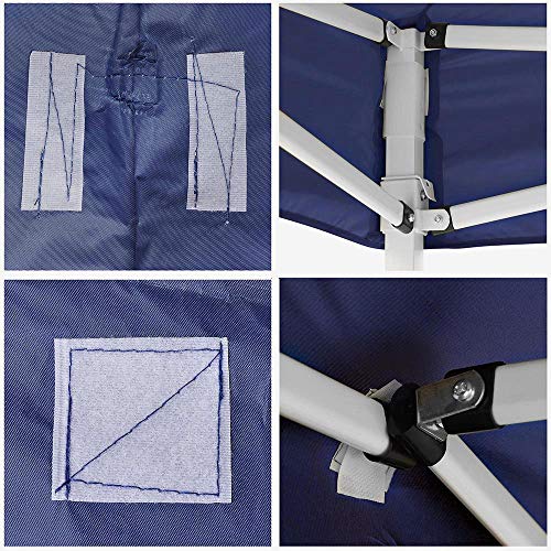 Instahibit 10x10ft Pop Up Top Replacement Instant Canopy Patio Pavilion Gazebo Sunshade Tent Oxford Cover Outdoor Navy