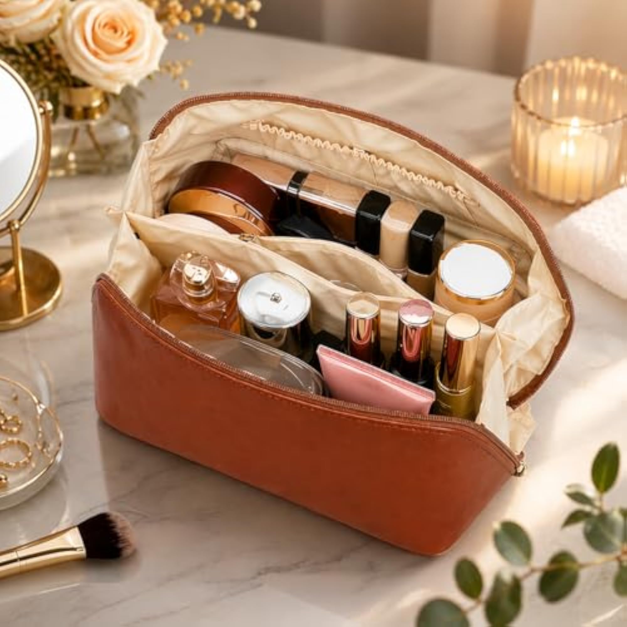 Travel Organizer Makeup Pouch Bag for Women