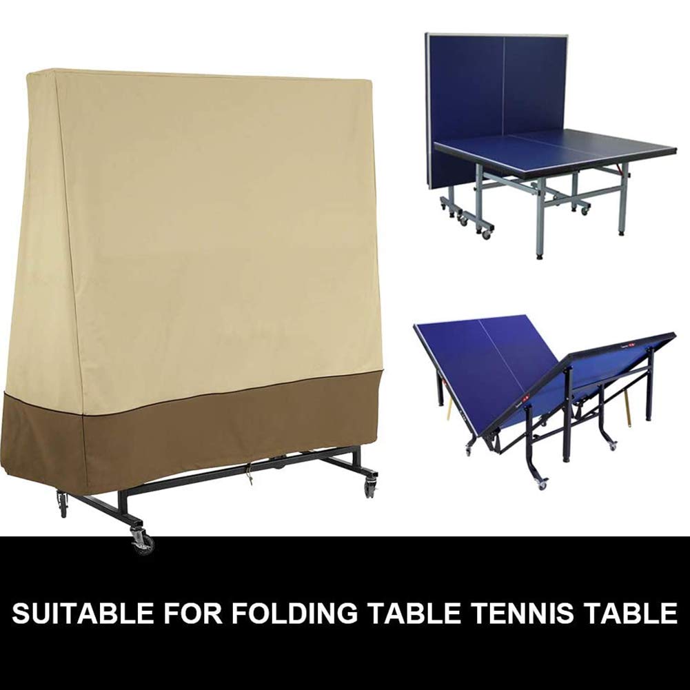 Table Tennis Table Housse, Étanche, Résistance au Vent, Anti-UV, Résistant à la Déchirure, Bâche Housse de Protection, pour intérieur et extérieur