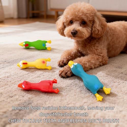 Juguete de Látex Squeaky para Perros 6.7 pulgadas 4 Pzs miniatura 6