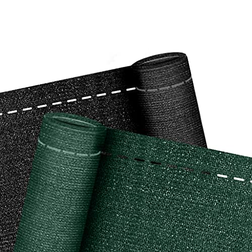 NAIZY Zaunblende Sichtschutz Windschutz 150 g/m² HDPE mit UV-stabilisiert und Wetterfest für Zaun & Balkongeländer Balkon Geländer Terrasse Beschattungsnetz (Dunkelgrün, 2m x 10m)