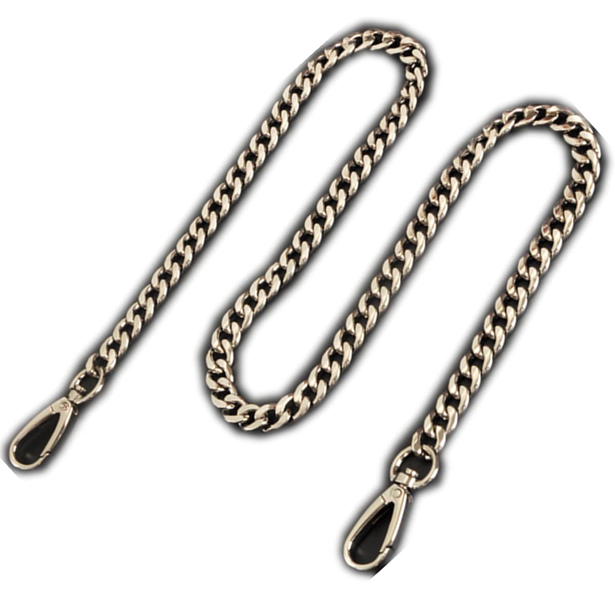 Cadena, cadena de bolso, correa de bolso, cadena extensora de bolso. Monedero plano Correa de cadena plateada Reemplazo for cartera de mano Bolsos de mano Bolso bandolera de hombro Ancho 0,9 cm(Length