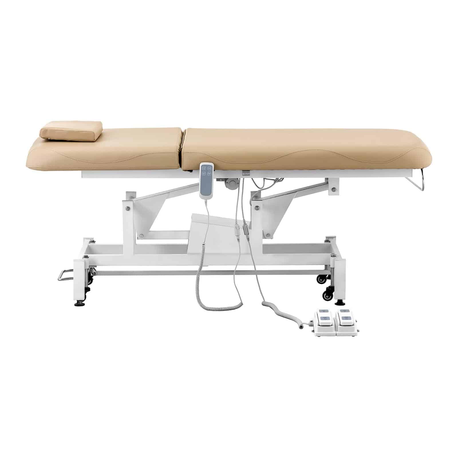 Helloshop26 Massagetisch, 2 Motoren, 150 kg, Dunkelbeige, 14_0007751