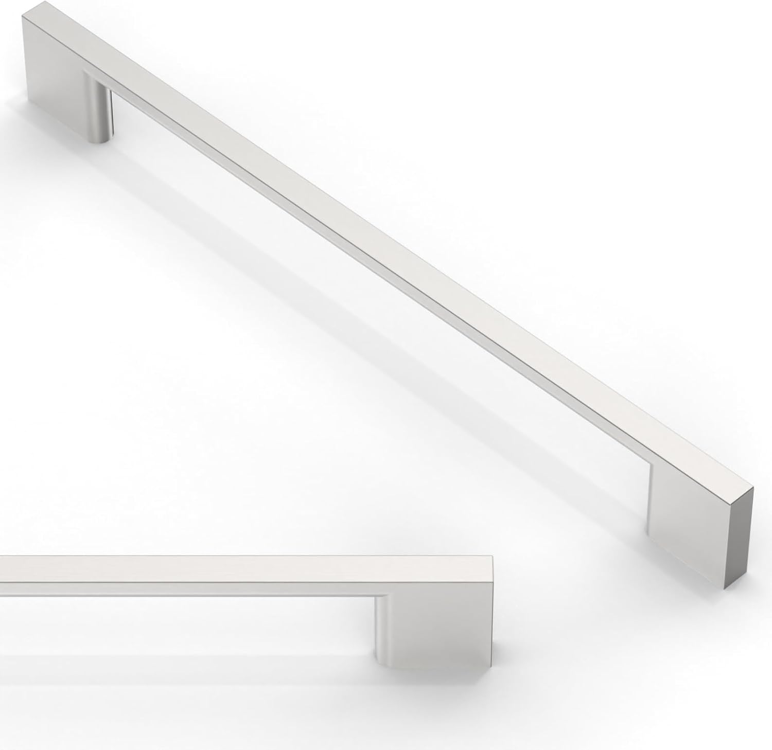 10 pack brushed satin nickel cabinet pulls 7.5 inch(192mm) kitchen cabinet handles solid zinc alloy cabinet hardware drawer pulls 7.5" hole center 10 pack brushed satin nickel