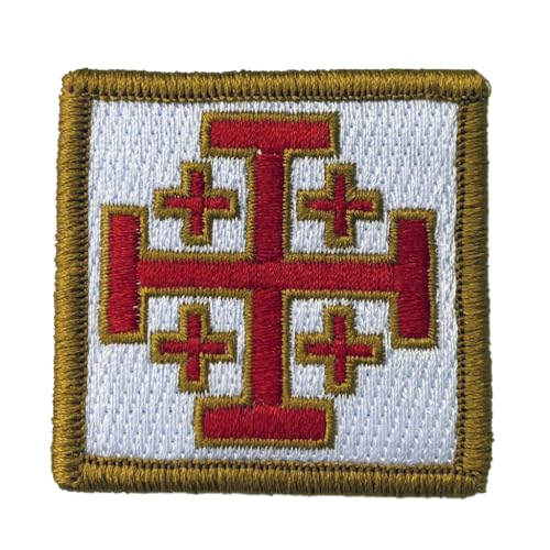 Jerusalem Cross - 2" x 2" Tactical Morale Patch - Color