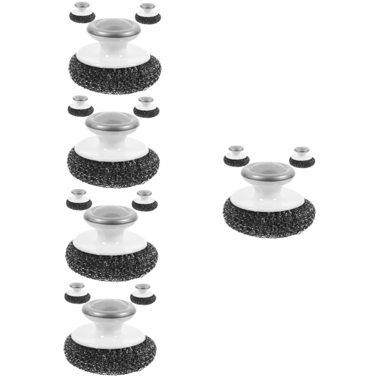 MAGICLULU 5 Sätze Spülbürste Kitchen Brush Küchenschwamm Geschirrspülzubehör Reinigungsbürsten Scrub Dish Brush Spülbeckenbürste Bürste Zum Geschirrspülen Topfreinigungskugel Pp 3 Stück * 5