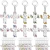 Remuuly christian keychain gifts bulk acrylic bible verse scripture religious church inspirational key ring for women men  urban country home decor