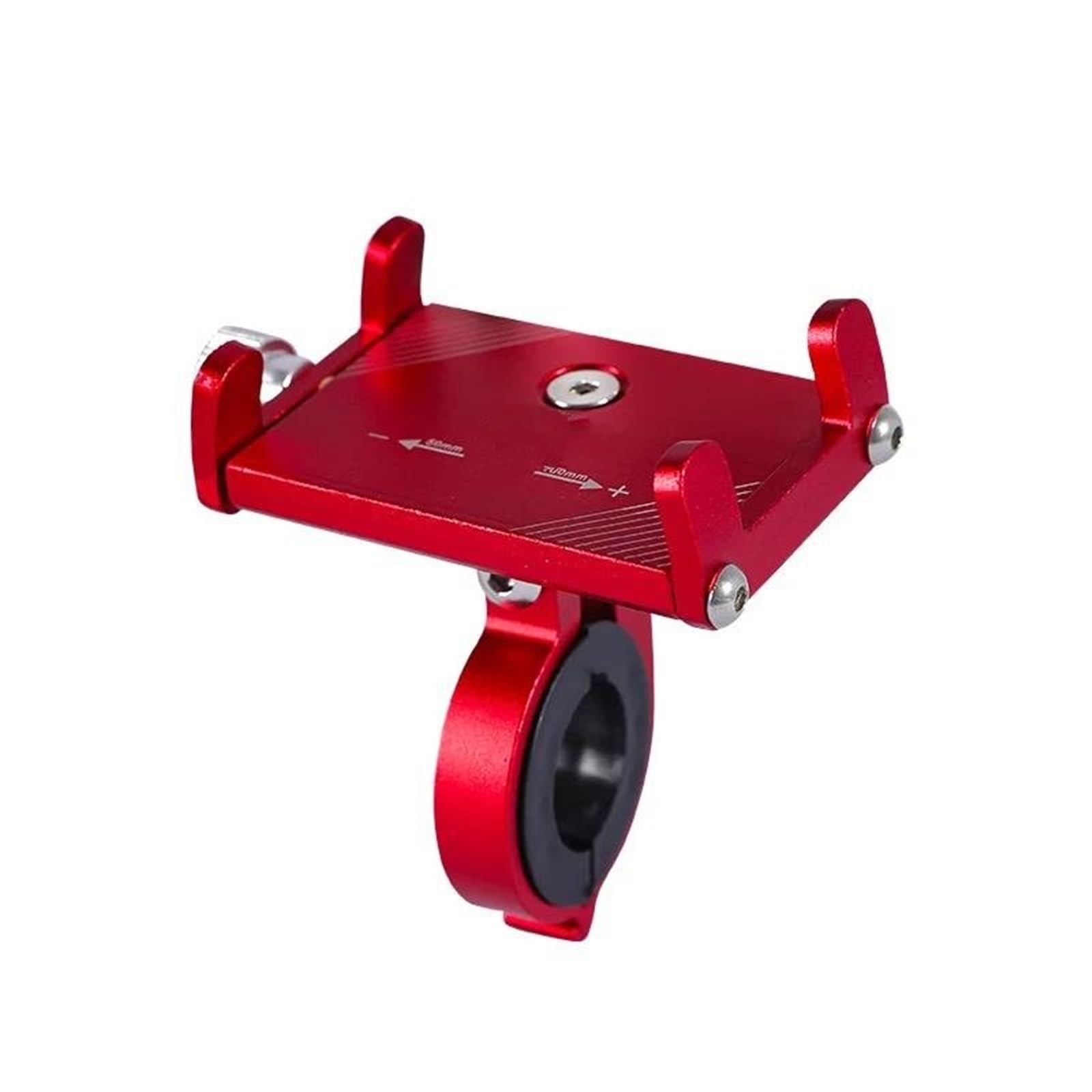 Porta Telefono Per Bici Supporto Affidabile Universale Cellulare GPS Metallo Smartphone Moto Su Da Corsa M365 Manubrio(ROSSO)