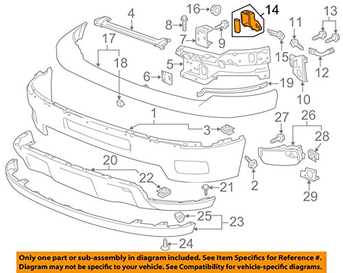 GM 20966182 Piezas de repuesto para soporte de barra de impacto del parachoques frontal