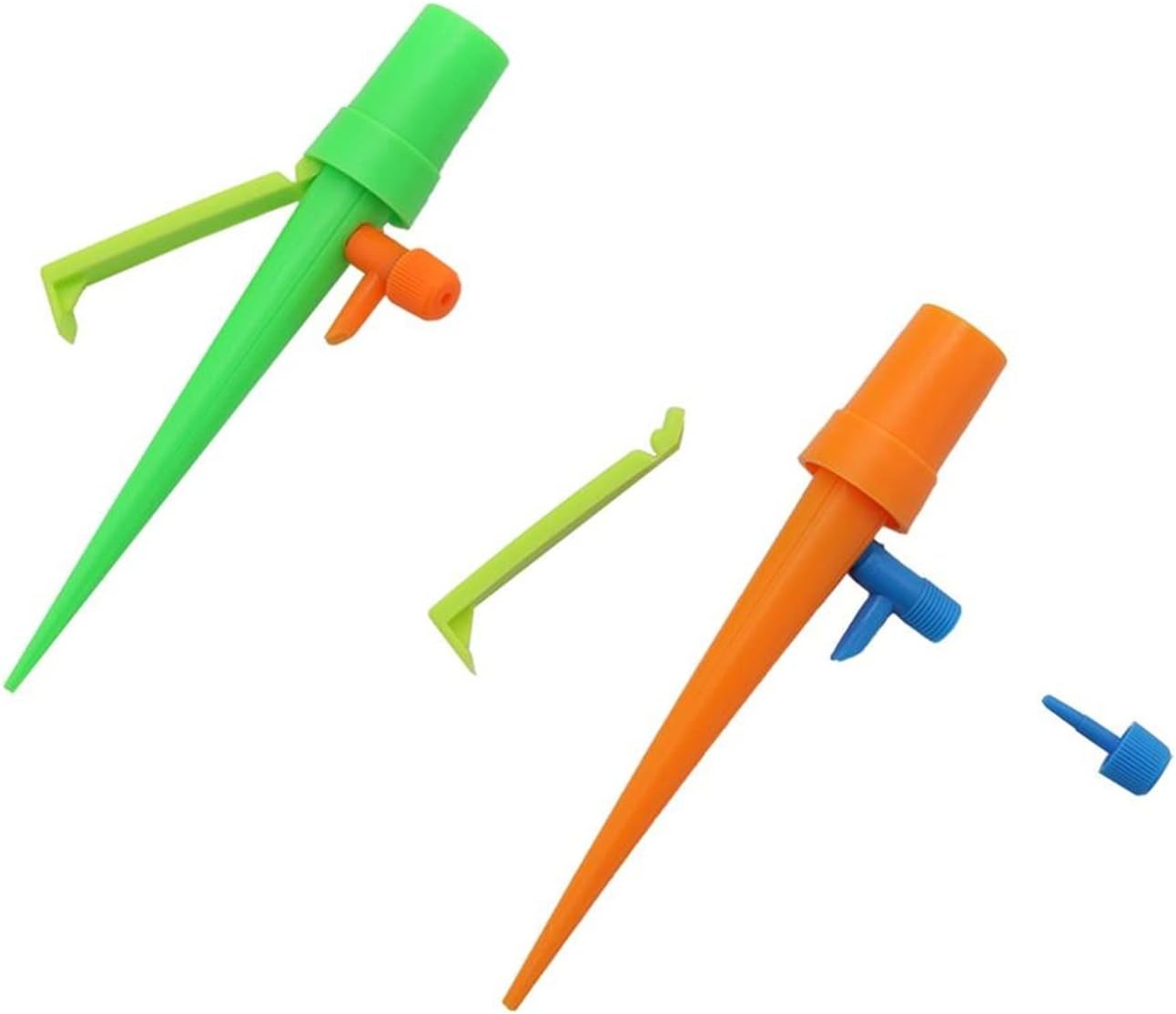 Gardening Watering System Tools 20 Pieces Of Plant And Flower Adjustable Automatic Drip Irrigation And Self-watering Device, With Bracket Garden Irrigation System Probe Dripper ( Color : Light Green )