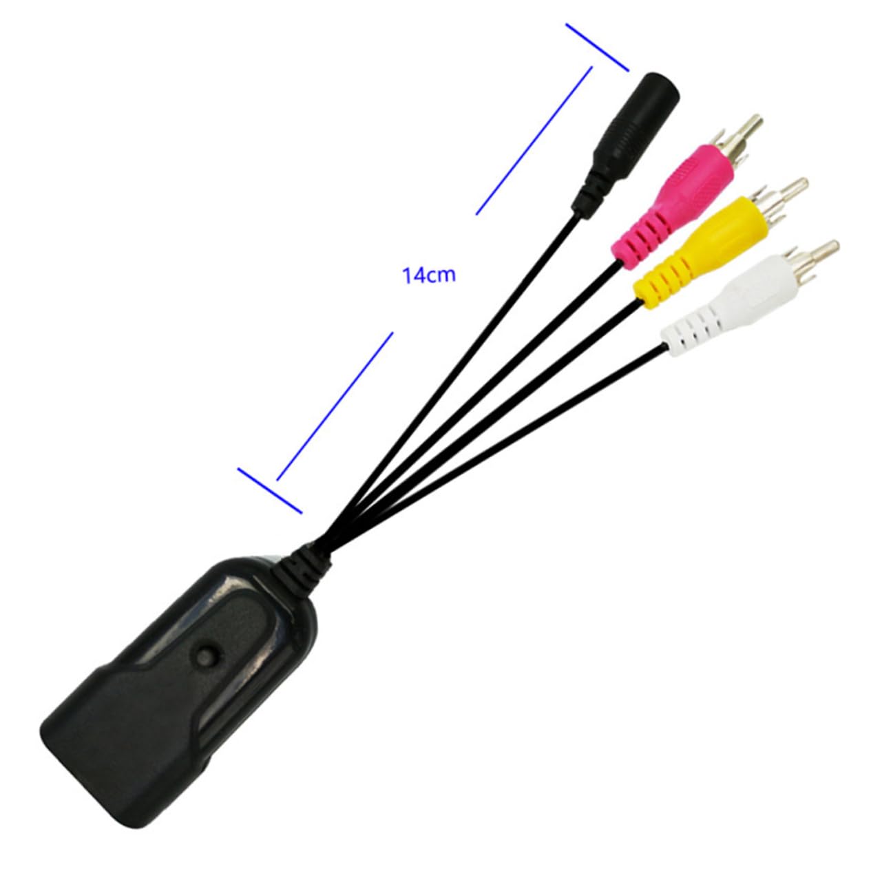 SHINEOFI 2 Pezzi Convertitore Compatto con Ntsc Adattatore Video Alimentazione per Tv e Dvd Facile Usare e Portatile