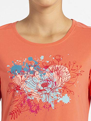 Image of Jockey 1361 Women's Super Combed Cotton Elastane Stretch Regular Fit Graphic Printed Round Neck Half Sleeve T-Shirt (Prints May Vary)