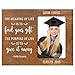 LifeSong Milestones Personalized Digital Frame - Graduation Party Decorations Gift - Graduation Gift for Her Him Daughter Son Unique Graduate Ideas 4â€ x 6â€ The Meaning (Walnut)